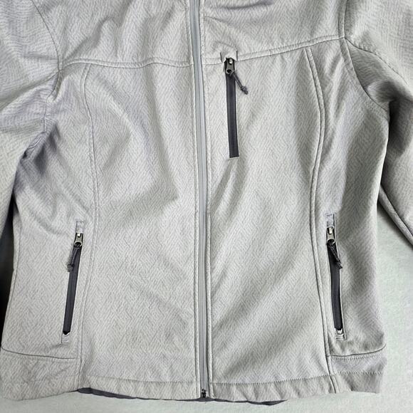 Free Country Live In It Gray Full Zip Jacket Faux Fur Lined Removable Hood - Picture 8 of 16